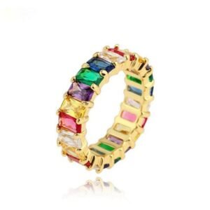 Seven Colored Zircon Ring
