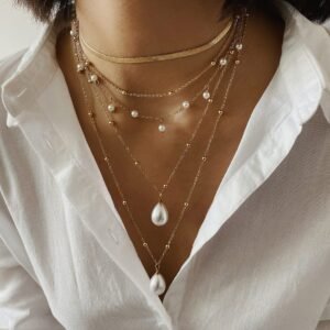 Multi-element Pearl Necklace