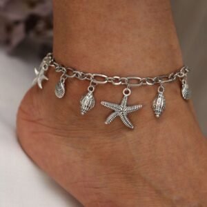 Boho Wave Turtle Pendant Anklet Bracelets For Women 2021 Shell Anklet Bracelets On The Leg Bohemian Foot Ocean Jewelry