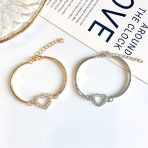 Love diamond heart-shaped bracelet