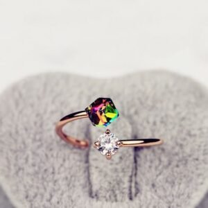 New Fashion Same Style Color Changing Ring With Diamonds