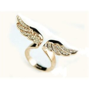 Angel wings full diamond ring